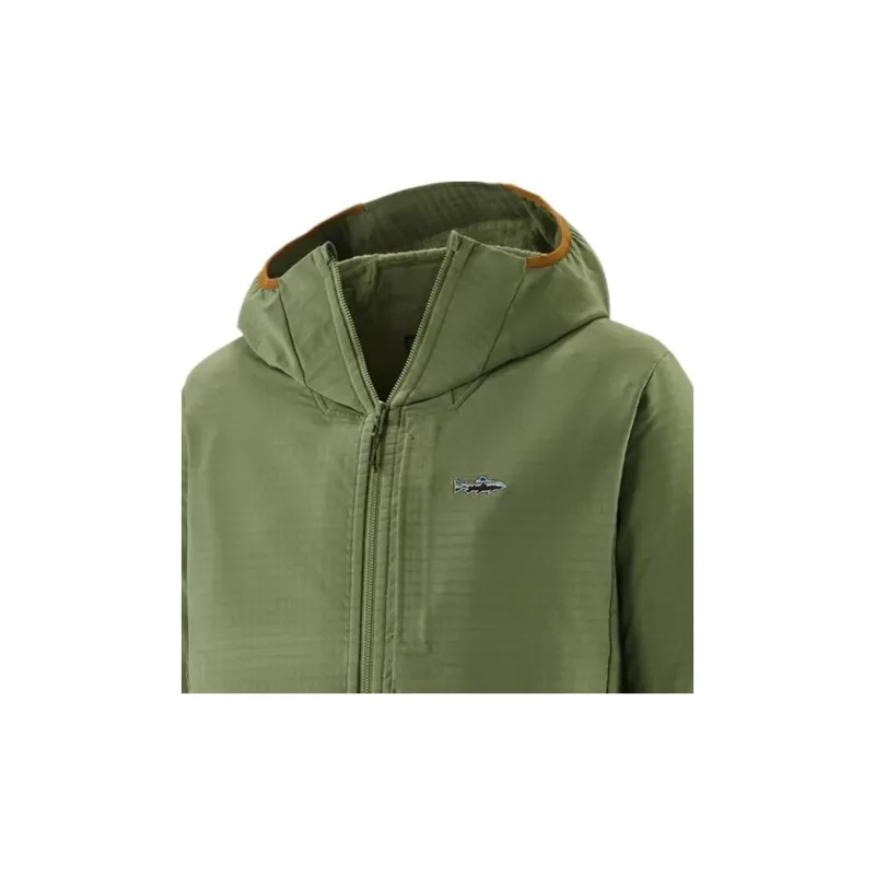 Patagonia R1 Tech Face Fitzroy Trout Jackets Coats Men's Green-2