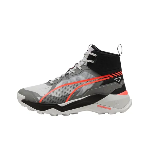 PUMA SEASONS bajoing, Wear Resistant High Top Casual Running Shoes Men's Gray Black