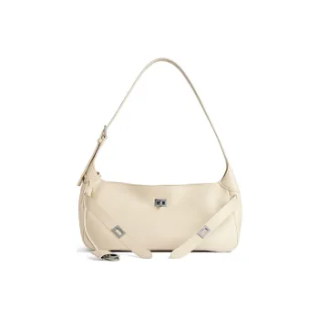 Balenciaga Bel Air Calfskin Handbag, Shoulder Bag Trumpets Women's Ecru