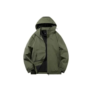 Yalu Water-Resistant Windproof UV Protection Breathable Wear-Resistant Windbreaker Jacket Unisex Army Green