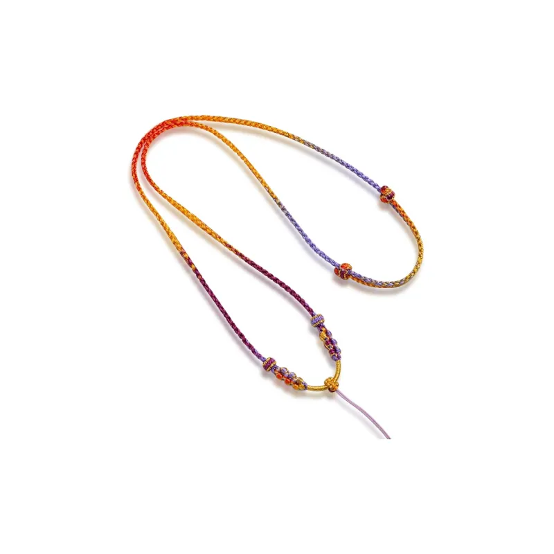 Moon Jewelry Braided String Necklaces Unisex-3
