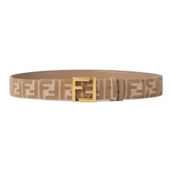 FENDI Ff Jacquard Buckle Reversible Belt