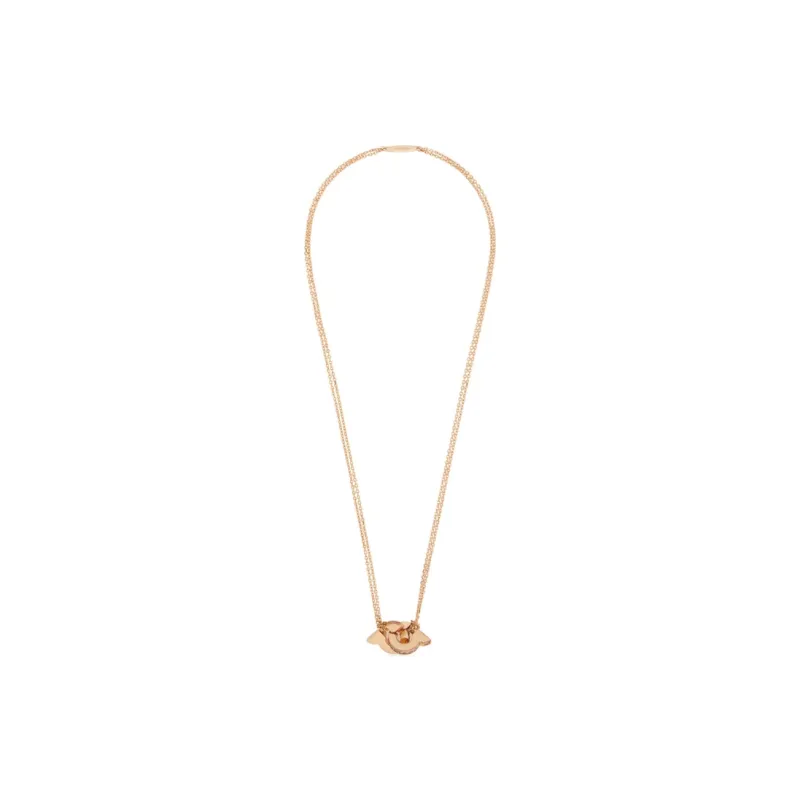 Ferragamo Double Gancini Pendant Necklace-1