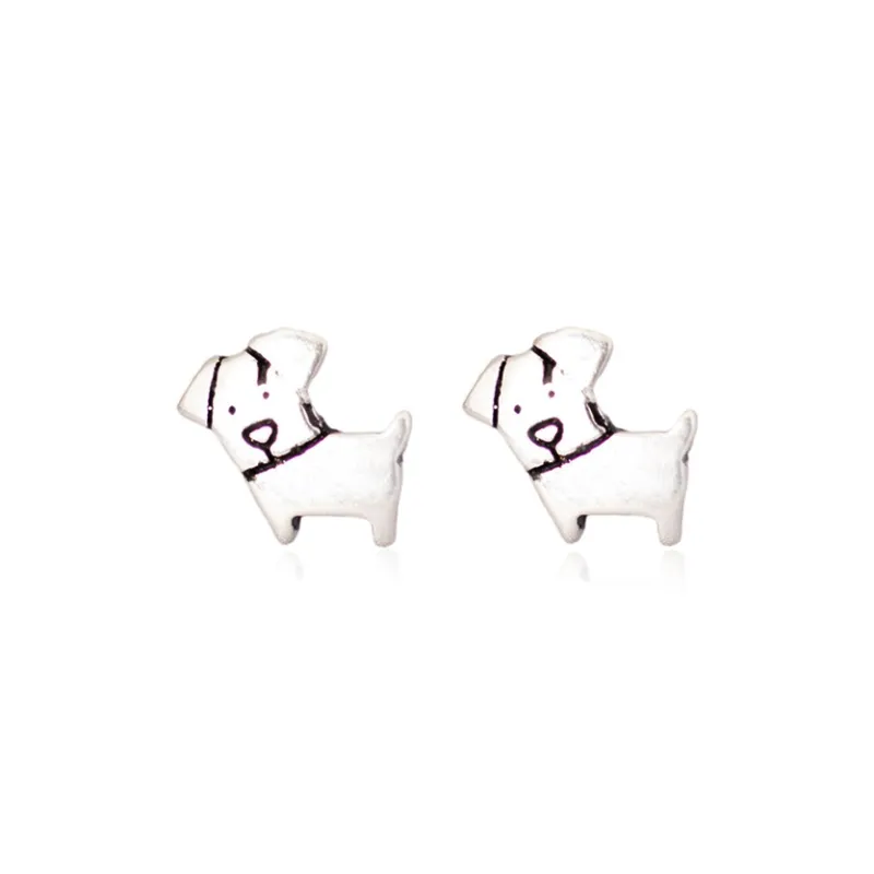 SHEEHHYY Alloy Stud Earrings Women's-3