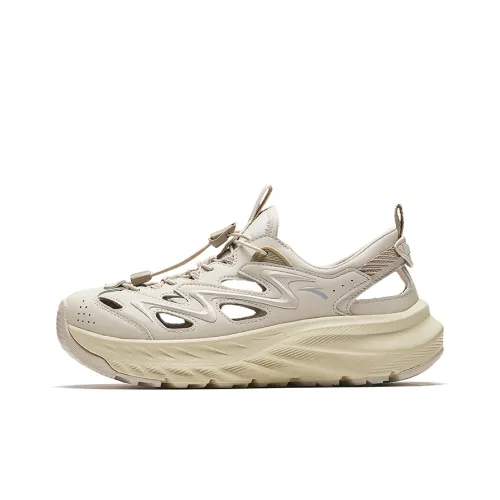 Anta Slip Resistant Breathable Height Increasing River Trekking Shoes Women's Beige