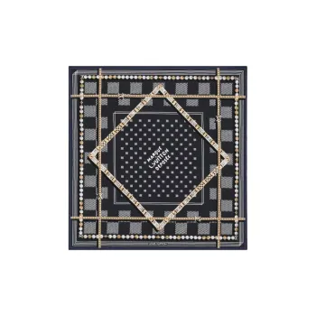 LOUIS VUITTON Damier Tied Up Silk Bandana