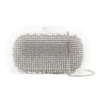 Self portrait Crystal Lace detail Clutch Bag