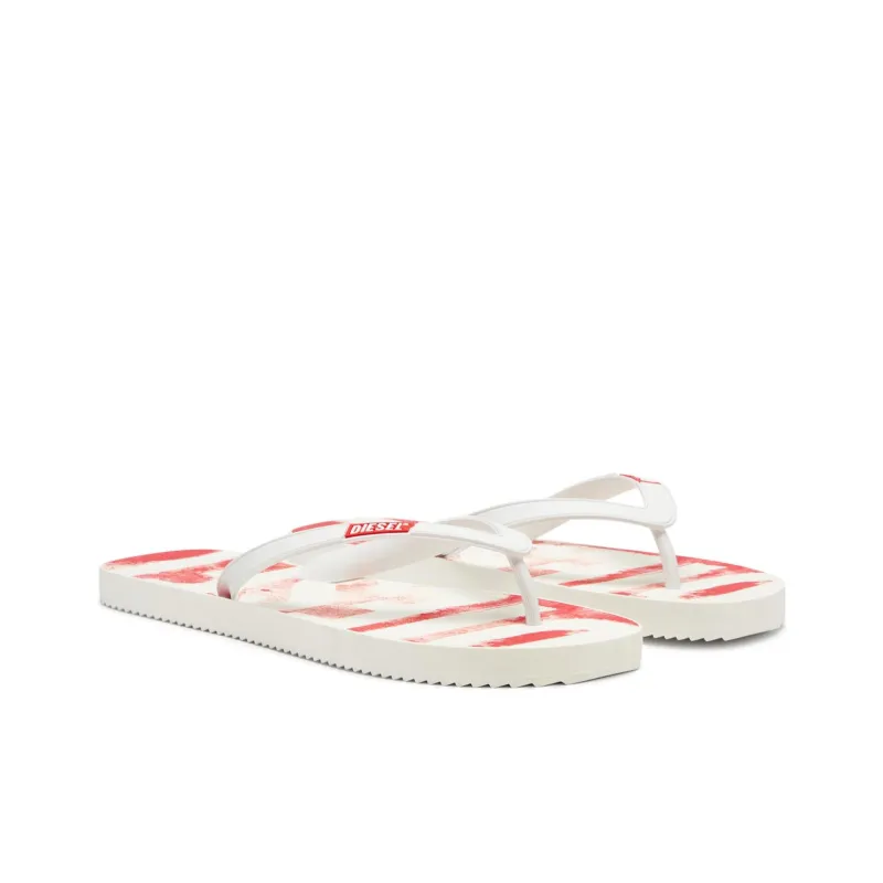 DIESEL Sa Rio Flip Flops Men's Red White-2