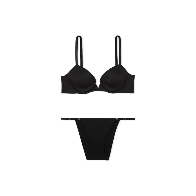 Victoria's Secret Underwear Set Women's Black-0