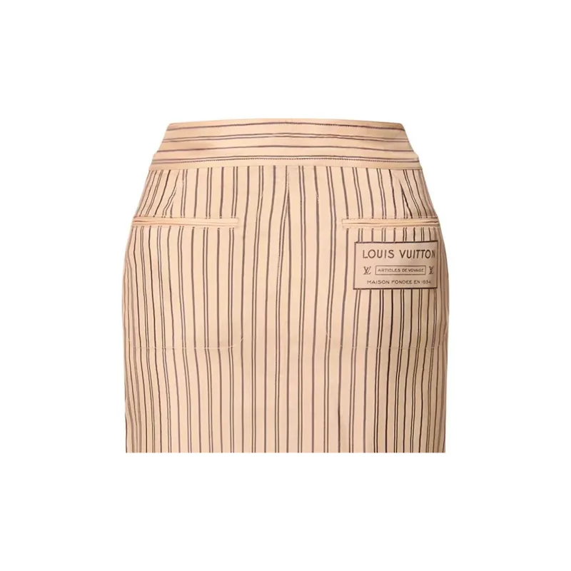 LOUIS VUITTON Neverfull Stripes Utility Skirt-4