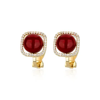 QLADY Alloy Clip On Earrings Women's