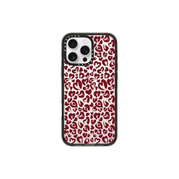 CASETIFY PC+TPU Material Love Leopard Print Phone Cases Compatible With IPhone 16/15 Collection