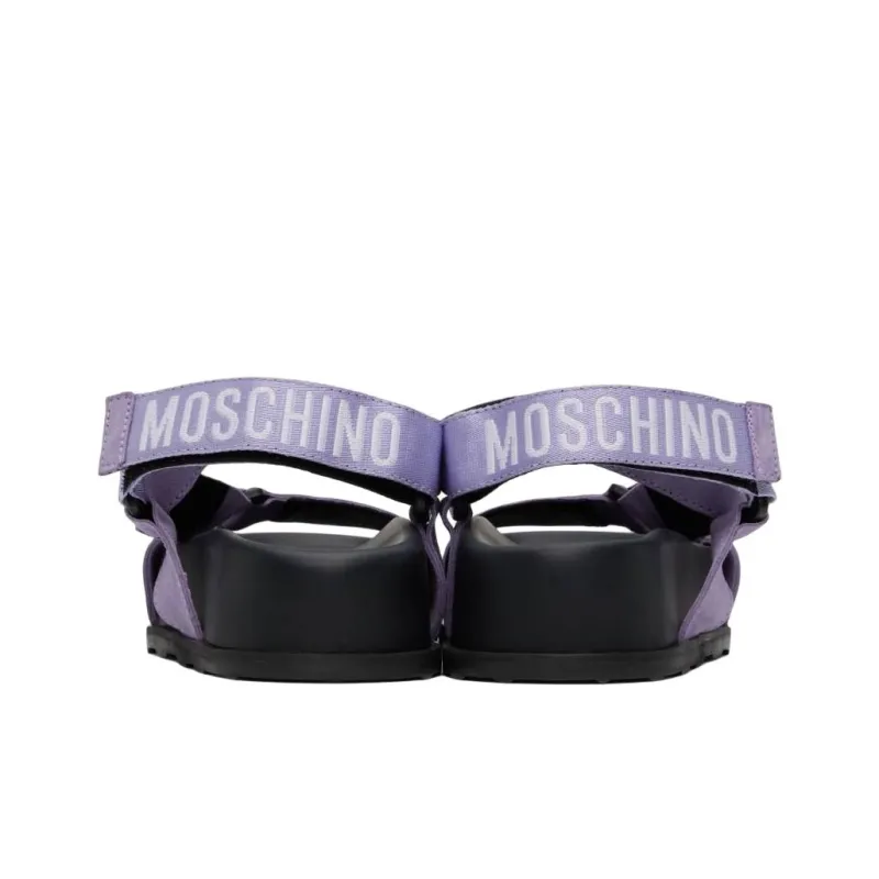 MOSCHINO Strap Sandals 4.5cm Women's Purple-4