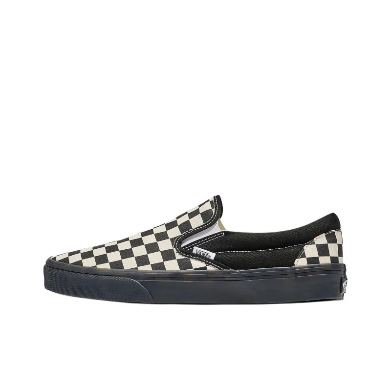 Vans Anti Slip Wear Resistant Low Top Skateboard Shoes Unisex Black White-0