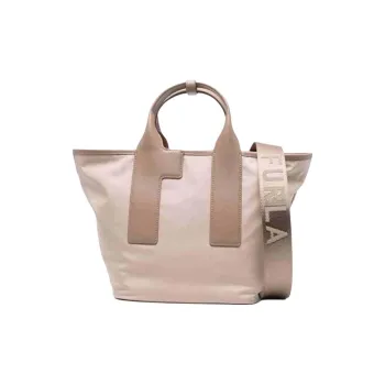 Furla Piuma Nylon One Shoulder Handbag Medium Size Women's Pink