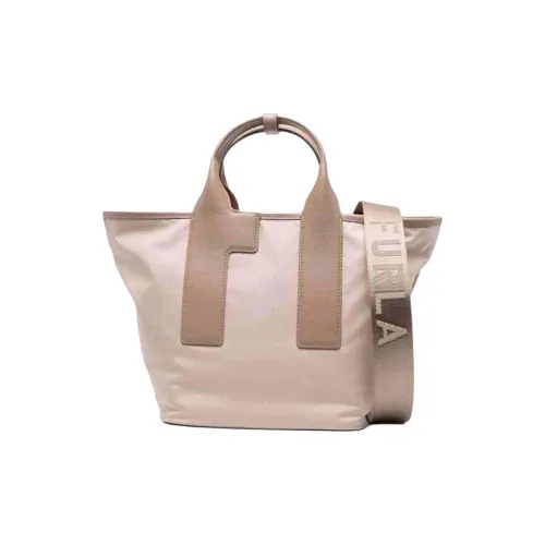 Furla Piuma Nylon One Shoulder Handbag Medium Size Women's Pink
