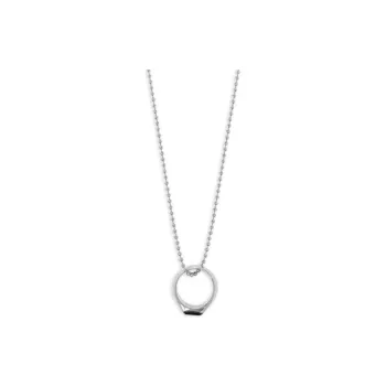 DSQUARED 2 Logo Engraved Ring Pendant Necklace
