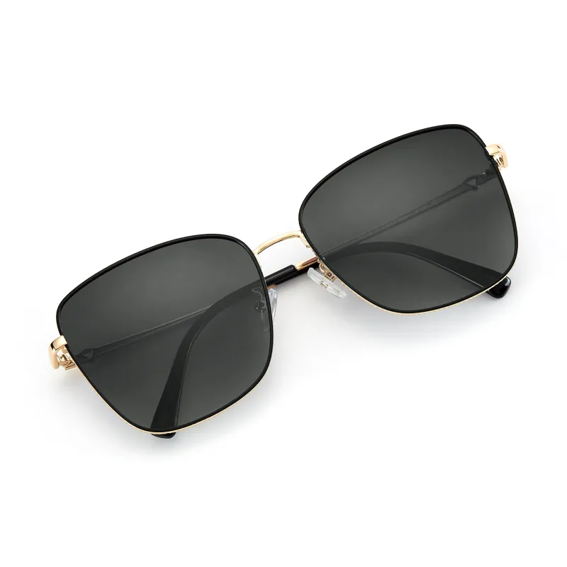 CLARKIA FLOWER Alloy Stainless Steel Square Sunglasses Unisex-0