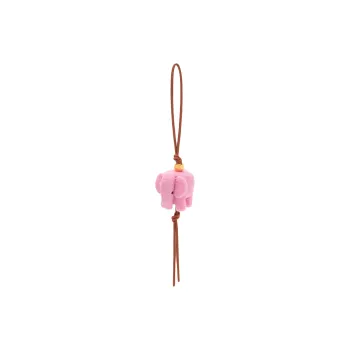 LOEWE Calfskin, Felt Keychains Women's Pink