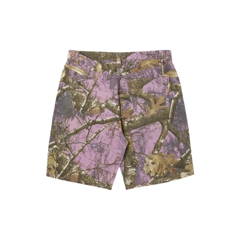 HUF REALTREE Co brand Denim Shorts Unisex Purple Lilac-1