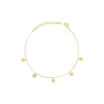 KEYS VIA S925 Silver Synthetic Cubic Zirconia Bracelets Women's
