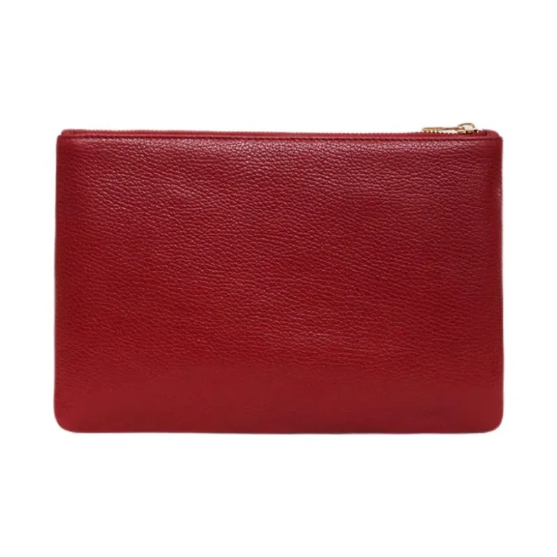 Anine Bing Leather Clutch Women's Red-1