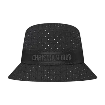 DIOR Cotton Bucket Hats Women's Black