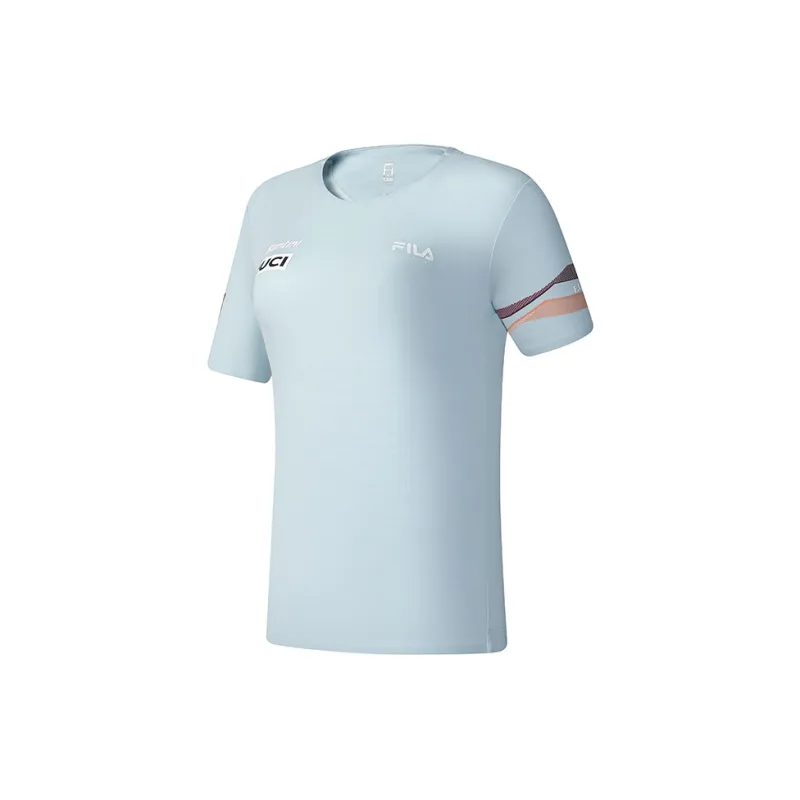 FILA CYCLING T Shirt Women's Clear Bright Blue-1