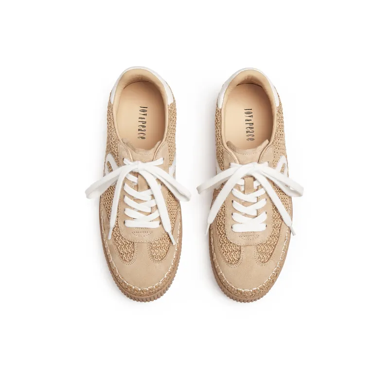 Joypeace Low Top Skateboard Shoes Women's Brown-3