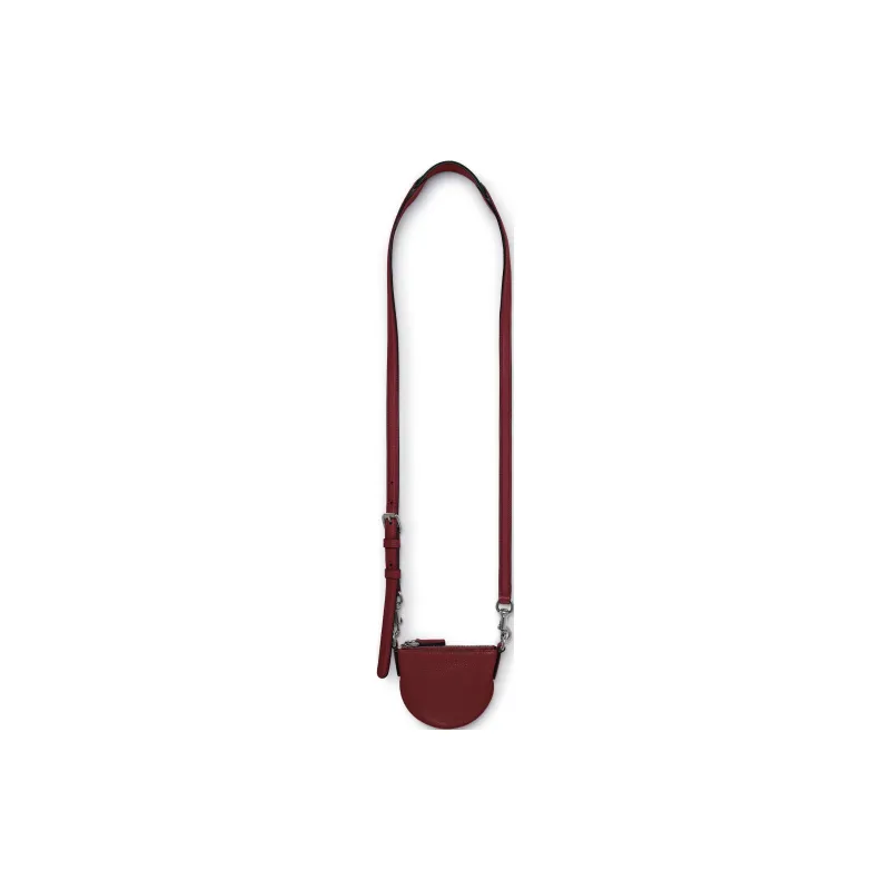 GUCCI Grained Leather Shoulder Bag Extra Mini Men's Ancora Red-1