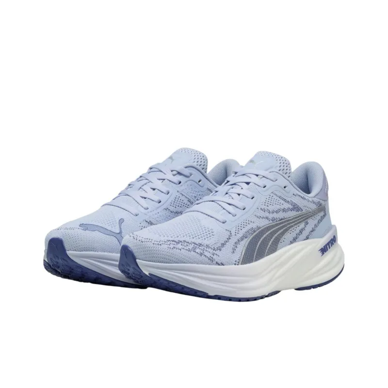 PUMA Magnify Nitro 2 Shock Absorbers With Slip Resistant Features Low Top Casual Running Shoes Women's Gray Blue-2