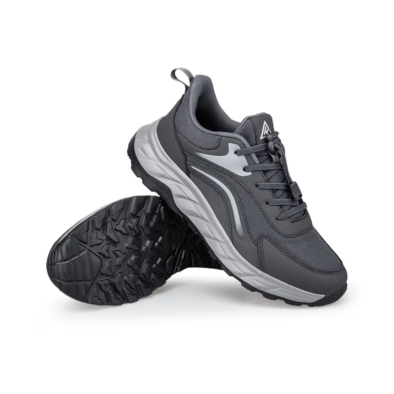 Recreation Wear-Resistant Lightweight Rebound Low-Top Casual Shoes Men's Dark Gray-4