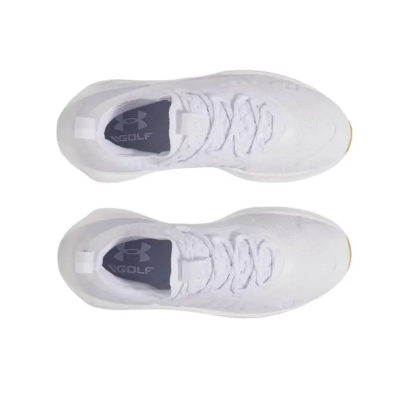 Under Armour Cushioned Wear-Resistant Coverage Low-Top Golf Shoes Women's White-2