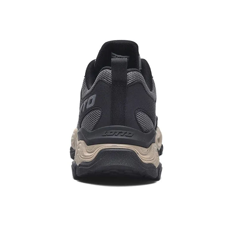 LOTTO Cushioned Slip-Resistant Abrasion-Resistant Low-Top Outdoor Shoes Men's Dark Gray-4