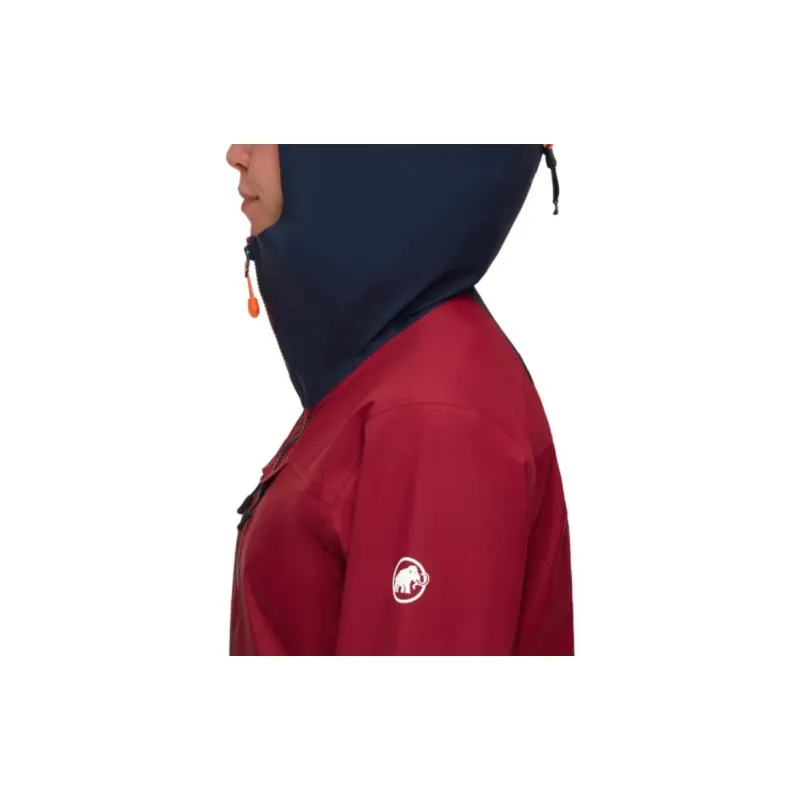 MAMMUT Haldigrat Jackets Coats Women's Blood Red/Marine Blue-3