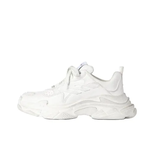 Balenciaga Triple S Low Top Casual Shoes Women's White