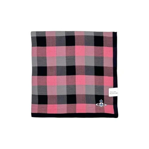 Vivienne Westwood Cotton Silk Scarves Unisex Pink