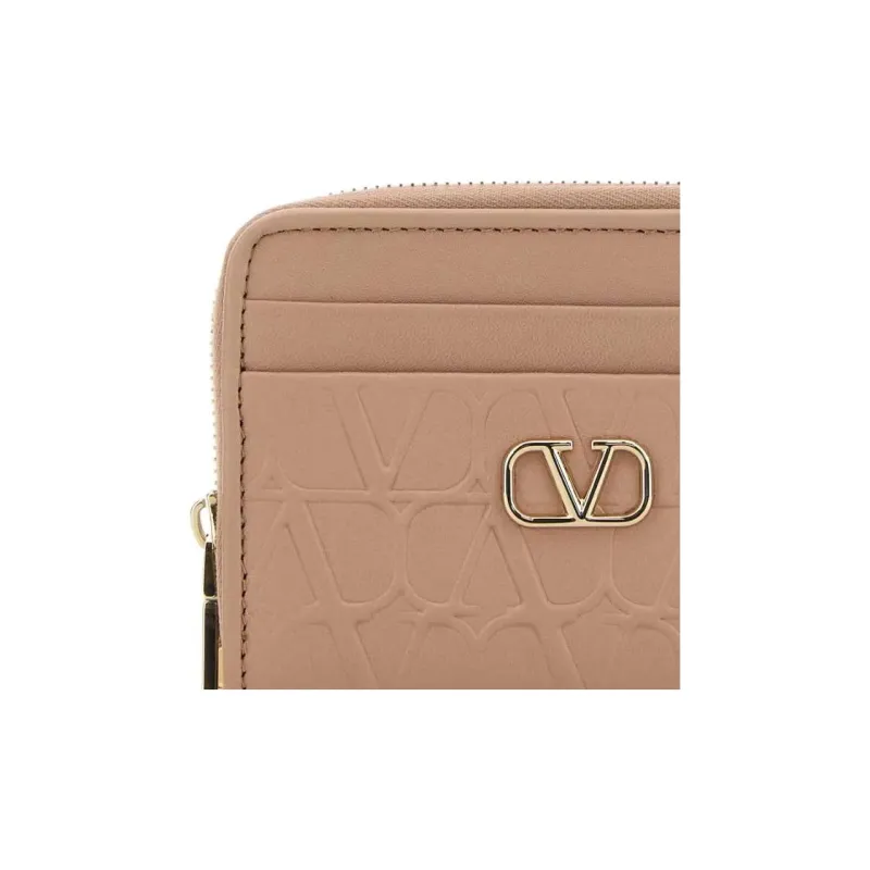 Valentino GARAVANI Leather Wallet Women's Pink-2