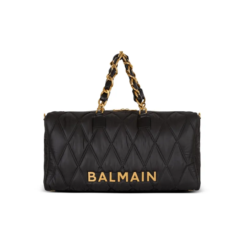 BALMAIN Polyester Travel Bag Men's Black-0