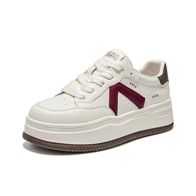 FIVE PLUS Height Increasing Abrasion Resistant Low Top Skateboard Shoes Women's-1