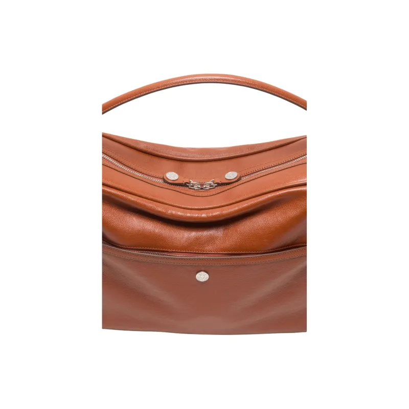 Acne Studios Calfskin Shoulder Bag, Crossbody Bag, Handbag Women's Cognac Brown-4