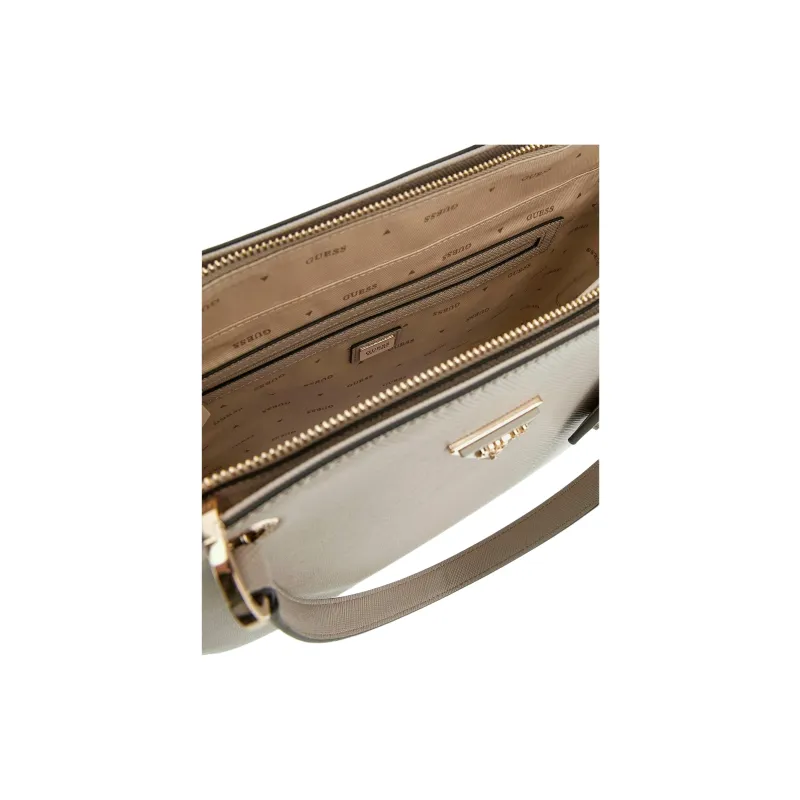 GUESS Polyurethane Tote Bag Shopping Bag Handbag Shoulder Bag Women's Cream-3