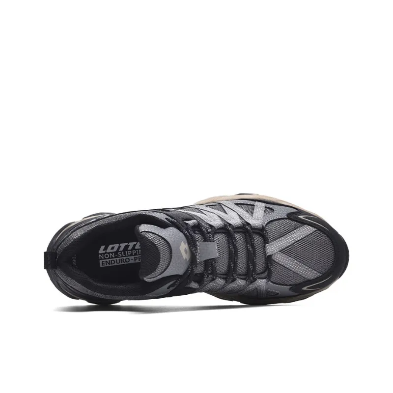 LOTTO Cushioned Slip-Resistant Abrasion-Resistant Low-Top Outdoor Shoes Men's Dark Gray-3