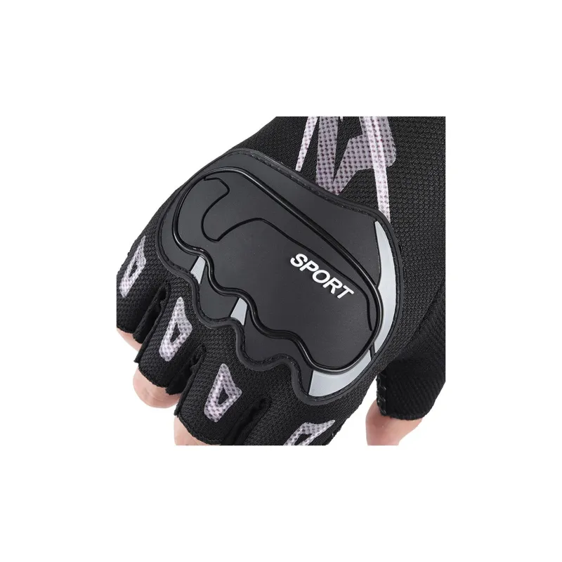 HNJ Cycling Gear Glove Unisex Polyester Black-4