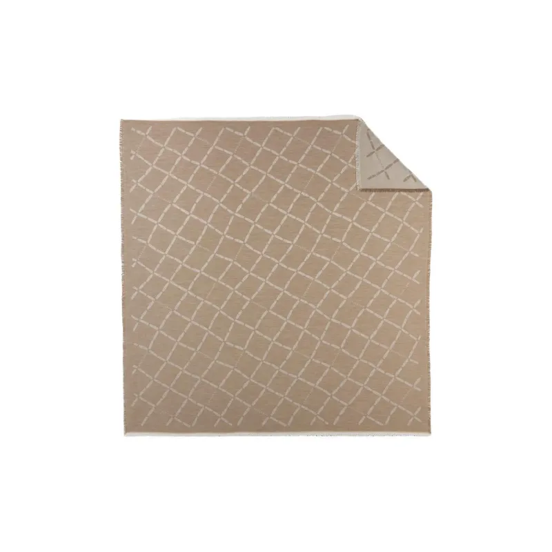 LONGCHAMP Cotton, Silk Knit Scarves Women's Khaki-0
