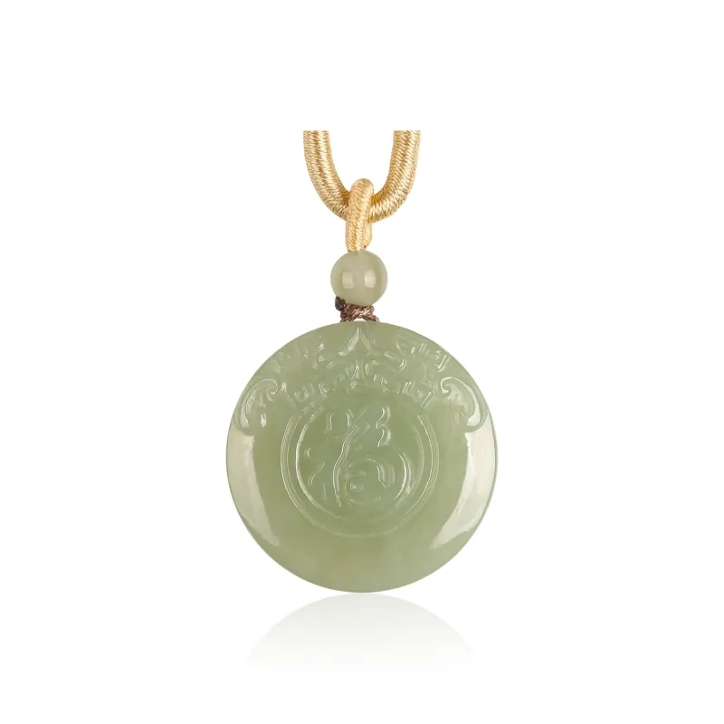 TAMINA Hetian Jade Pendants Green Jade Unisex-0