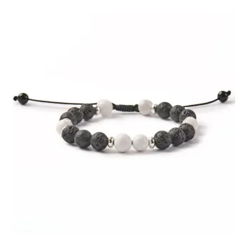 Topgirl Volcanic Stone Premium Bracelet With Adjustable Size Men's