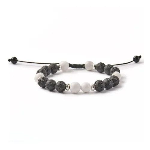 Topgirl Volcanic Stone Premium Bracelet With Adjustable Size Men's