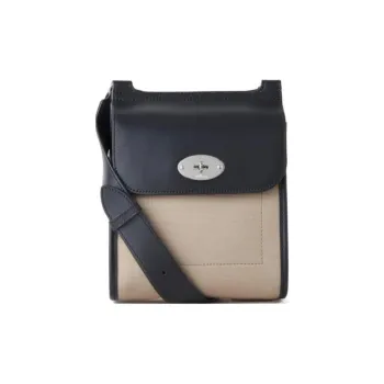 Mulberry Cotton Shoulder Bag Trumpets Men's Black