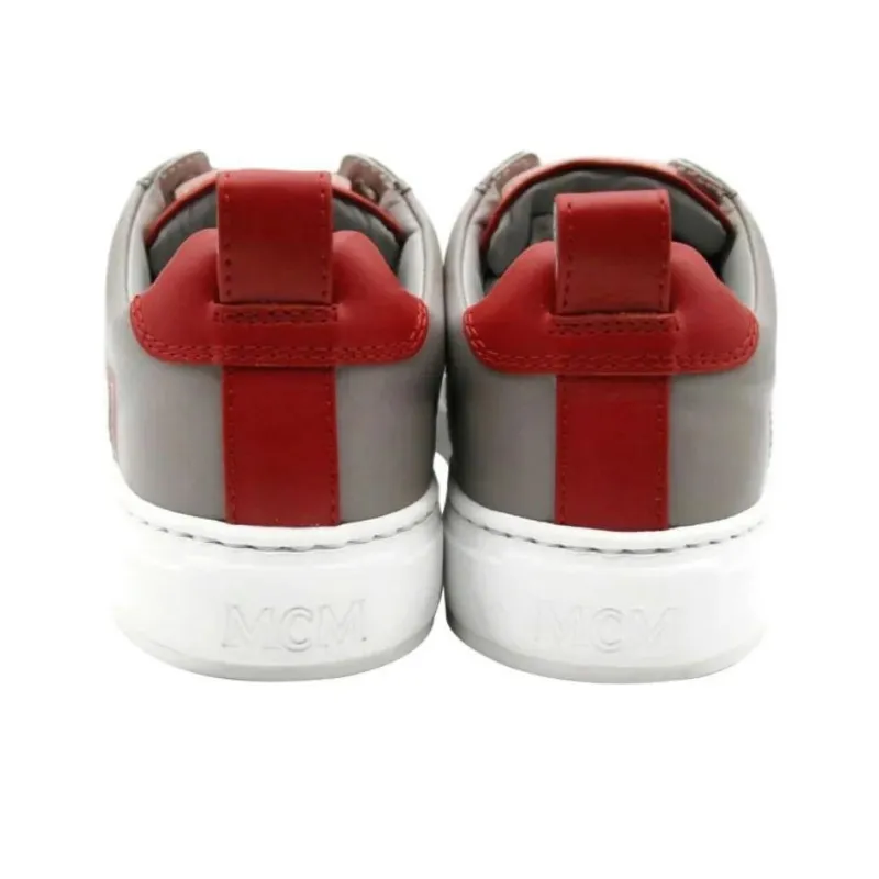 MCM Low Top Skateboard Shoes Women's Gray-4